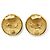 Chanel Coco Mark Matelasse Runde Clip-Ohrringe GP Golden - Ansicht 8
