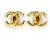 Chanel Orecchini a clip con logo CC D'oro
