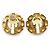 Chanel Orecchini a clip rotondi in perle artificiali vintage Bianco D'oro - vista 2