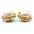 Chanel Orecchini a clip rotondi in perle artificiali vintage Bianco D'oro - vista 5