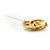 Chanel Broche CC Matelassé GP Dourado - vista 8