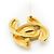 Chanel Broche CC Matelassé GP Dourado - vista 9