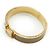 Hermès Clic Clac H Bracelet Marron Glace PM Golden Grau - Ansicht 14
