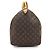 Louis Vuitton Monogram Keepall 55 Braun Canvas Leder - Ansicht 3