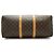 Louis Vuitton Monogram Keepall 50 Marrón Lona y Cuero Castaño - vista 5