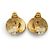 Chanel Boucles d'oreilles clips Coco Mark Heart GP Doré - vue 7