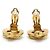 Chanel Boucles d'oreilles clips Coco Mark Heart GP Doré - vue 8