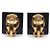 Chanel Pendientes de clip cuadrados Coco Mark Pearl Negro Blanco - vista 3