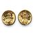 Chanel Boucles d'oreilles clips CC multiples embossées GP Doré - vue 7