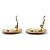 Chanel Boucles d'oreilles clips CC multiples embossées GP Doré - vue 9