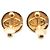 Chanel CC Logo Runde Clip-On Ohrringe GP Golden - Ansicht 7
