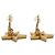 Chanel CC Logo Star Clip-On Ohrringe GP Pink Golden - Ansicht 10