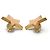 Chanel CC Logo Star Clip-On Ohrringe GP Pink Golden - Ansicht 5