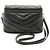 Yves Saint Laurent Bolsa de Ombro Acolchoada Toy Loulou Preto - vista 2