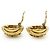 Chanel Vintage Multiple CC Shell Clip-on Ohrringe GP Golden - Ansicht 10