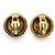 Chanel Vintage Multiple CC Shell Clip-on Ohrringe GP Golden - Ansicht 2