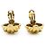 Chanel Vintage Multiple CC Shell Clip-on Ohrringe GP Golden - Ansicht 8