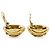 Chanel Vintage Multiple CC Shell Clip-on Ohrringe GP Golden - Ansicht 9