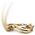 Nina Ricci Collar con colgante de gota de strass NR Dorado - vista 7