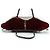 Louis Vuitton Damier Ebene Neverfull MM Brown Red - view 9