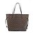 Louis Vuitton Damier Ebene Rose Ballerine Neverfull MM Marrom Rosa - vista 2