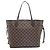 Louis Vuitton Damier Ebene Rose Ballerine Neverfull MM Marrom Rosa - vista 3