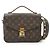 Louis Vuitton Monogram Pochette Metis MM Braun