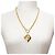 Chanel Collana con pendente Vintage CC a forma di diamante GP D'oro - vista 14
