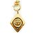 Chanel Collana con pendente Vintage CC a forma di diamante GP D'oro - vista 4