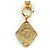 Chanel Collana con pendente Vintage CC a forma di diamante GP D'oro - vista 5