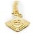 Chanel Collana con pendente Vintage CC a forma di diamante GP D'oro - vista 6