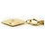 Chanel Collana con pendente Vintage CC a forma di diamante GP D'oro - vista 7