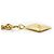 Chanel Collana con pendente Vintage CC a forma di diamante GP D'oro - vista 8