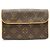 Louis Vuitton Monogram Pochette Florentine Brown Beige - view 3
