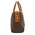 Céline Macadam Handbag Brown Canvas Leather - view 4