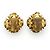 Chanel Brincos de pressão redondos de pérolas artificiais GP Branco Dourado - vista 2