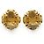 Chanel Brincos de pressão redondos de pérolas artificiais GP Branco Dourado - vista 7