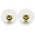 Chanel CC Beaded Small Hoop Drop Earrings Golden - view 7