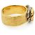 Chanel Vintage Double CC Gold Silver Textured Ring Silvery Golden - view 9