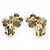 Chanel Orecchini a clip CC Camellia Flower in perle sintetiche GP Bianco D'oro - vista 2