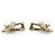 Chanel Orecchini a clip CC Camellia Flower in perle sintetiche GP Bianco D'oro - vista 4