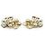Chanel Orecchini a clip CC Camellia Flower in perle sintetiche GP Bianco D'oro - vista 5