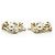 Chanel Orecchini a clip CC Camellia Flower in perle sintetiche GP Bianco D'oro - vista 6