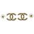 Chanel CC Crystal Ohrringe Gold Weiß Golden - Ansicht 2