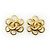 Chanel Orecchini a clip CC Flower D'oro