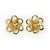 Chanel Orecchini a clip CC Flower D'oro - vista 2