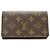 Louis Vuitton Cartera Bifold Monogram Portefeuille Tresor Castaño