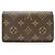 Louis Vuitton Cartera Bifold Monogram Portefeuille Tresor Castaño - vista 2