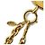 Chanel Vintage CC Sunburst Cut-out lange Halskette GP Golden - Ansicht 10