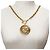 Chanel Vintage CC Sunburst Cut-out lange Halskette GP Golden - Ansicht 12